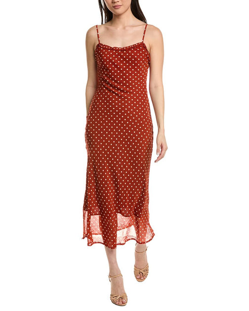Moonsea Sleeveless Maxi Dress Red Medium 2