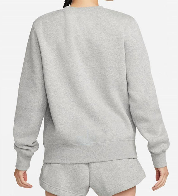 Nike Phoenix Fleece Crew Sweatshirt Grey Medium 3