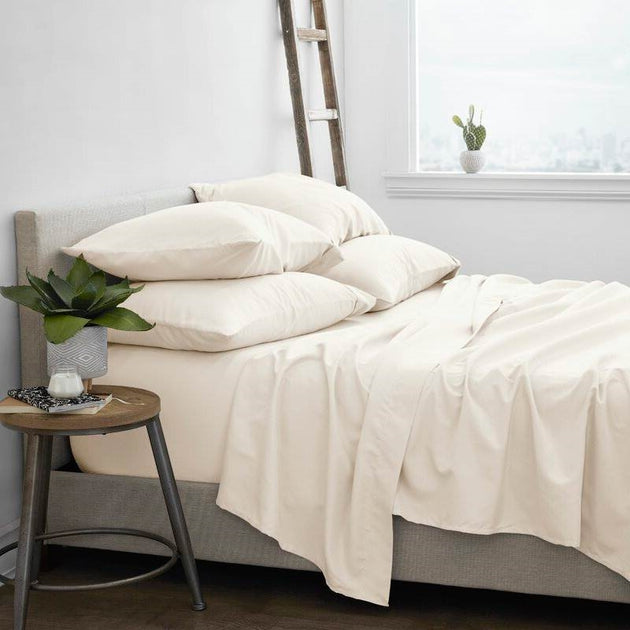 Hivvago Microfiber Sheet Set Ivory Queen 3