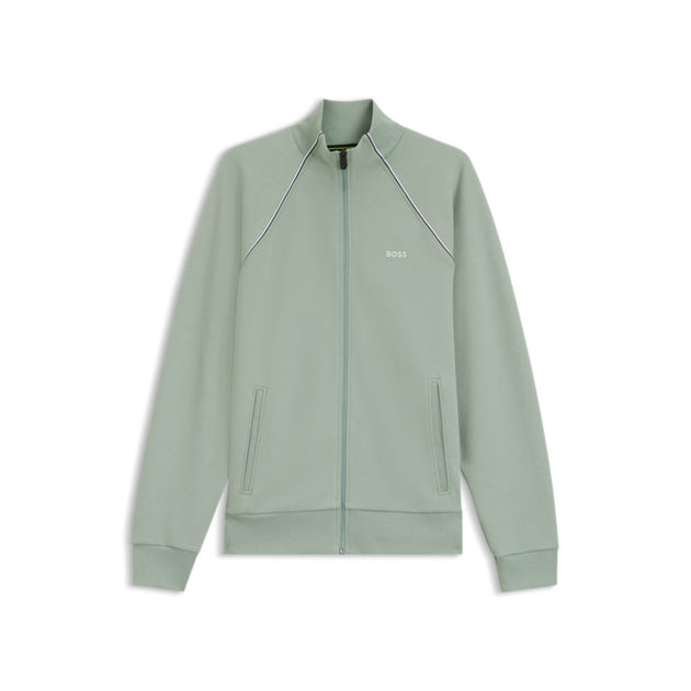 Boss Contrast-piping Sweatshirt Green Small 2