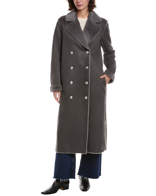 L'AGENCE Citron Maxi Coat Grau US 14 4