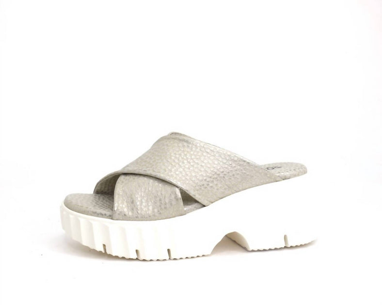 Softwaves Marini Platform Wedge Sandals White 38 3