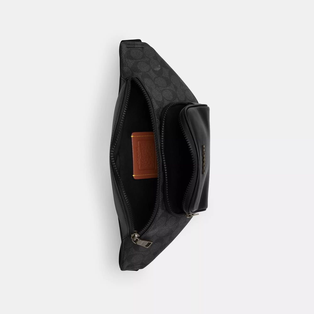 Coach Outlet Racer Small Belt Bag In Signature Canvas | ShopSimon