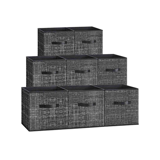 Hivvago Set of 8 Storage Cubes Ink Black 3