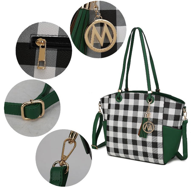 MKF Karlie Tote Bag with Wallet White Small 4