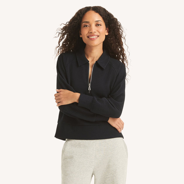 Nautica Womens Quarter-Zip Sweatshirt Multi XXLarge 2