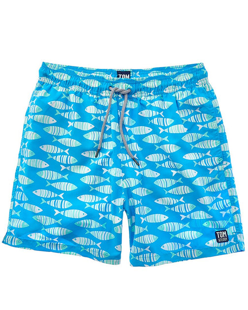 Tom & Teddy Fish Swim Trunk Blue XXL 2