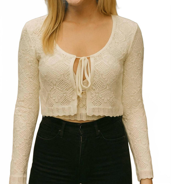 Bishop + Young Monet Cardigan Beige Large 2