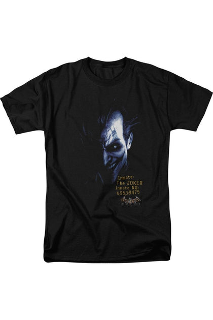 Gildan Batman Arkham Asylum Joker T-Shirt Black Small 2