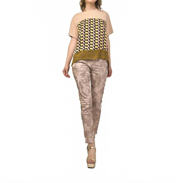 ALEMBIKA Iconic Stretch Jeans Beige US 10 2