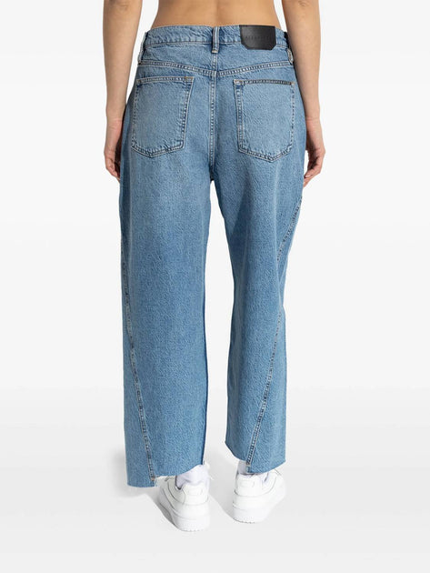 AllSaints Fox Mid-Rise Loose-Fit Ankle Jeans Blue 26 3