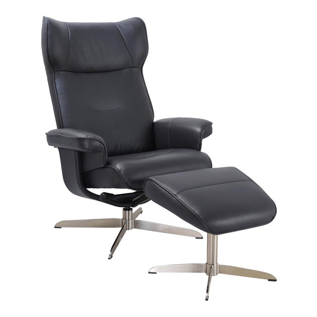 Starline Designs LLC Scandinavian Recliner and Ottoman 3