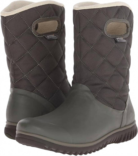 Bogs Juno Mid Rain Boots Grey US 11 4