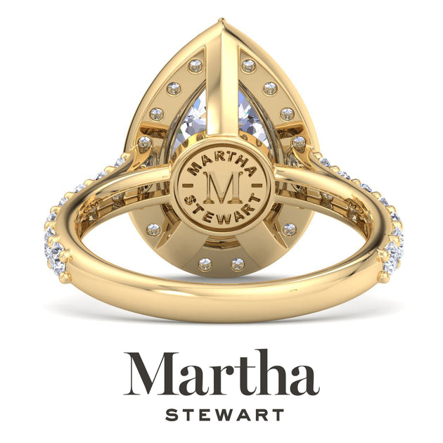 Martha Stewart Lab Grown Diamond Engagement Ring Gold US 9.5 6