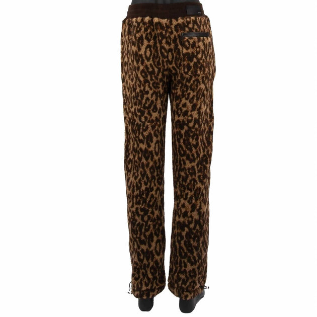 Amiri Printed Leopard Fleece Pants Brown XLarge 3