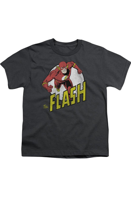 Gildan DC Comics Flash Run Kurzarm T-Shirt Schwarz Groß 2