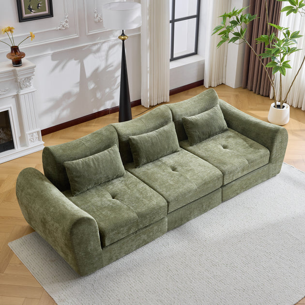 Streamdale Modular Cloud Sofa Bed Gray 7