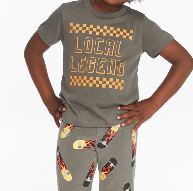 Chaser Boys Legend Checkerboard Tee Green US 8 2