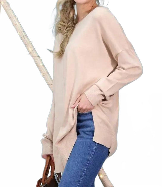 Ninexis Ultrasoft Tunic Sweater Beige S/M 4