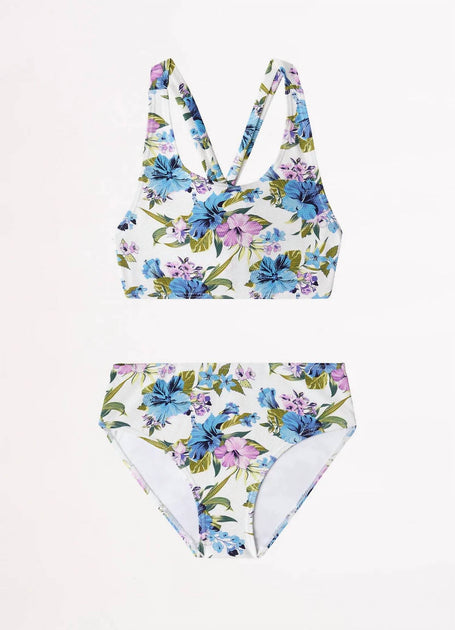 Seafolly Mädchen Vanuatu Tie Back Bikiniset Blau US 8 3