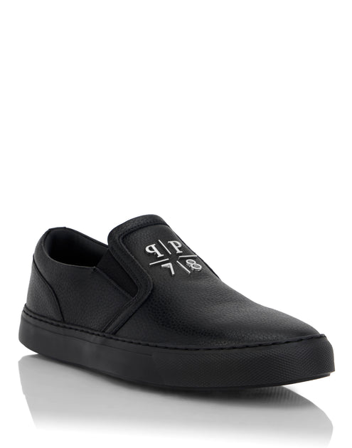Philipp Plein Deer Print Leather Slip On Black 45 2