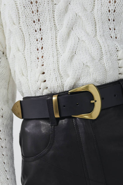 IRO Copp Belt Black Large 4