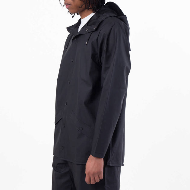 Rains Hooded Rain Jacket Black XL 3