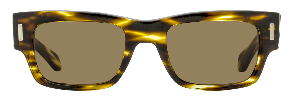 Salvatore Ferragamo SF2011S Rectangular Sunglasses Brown Melange 53mm 7