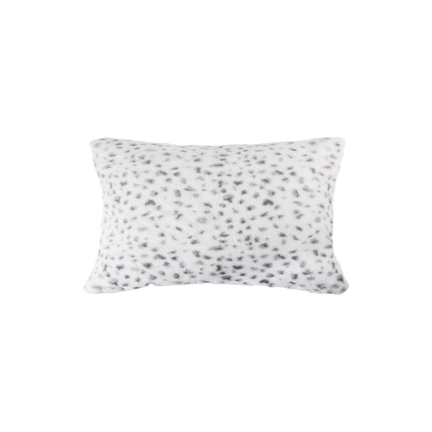 Hivvago Set of Two Lumbar Throw Pillows White/Gray 12x20 4