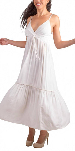 GIGI MODA Felice Maxikleid Weiß Einheitsgröße 3