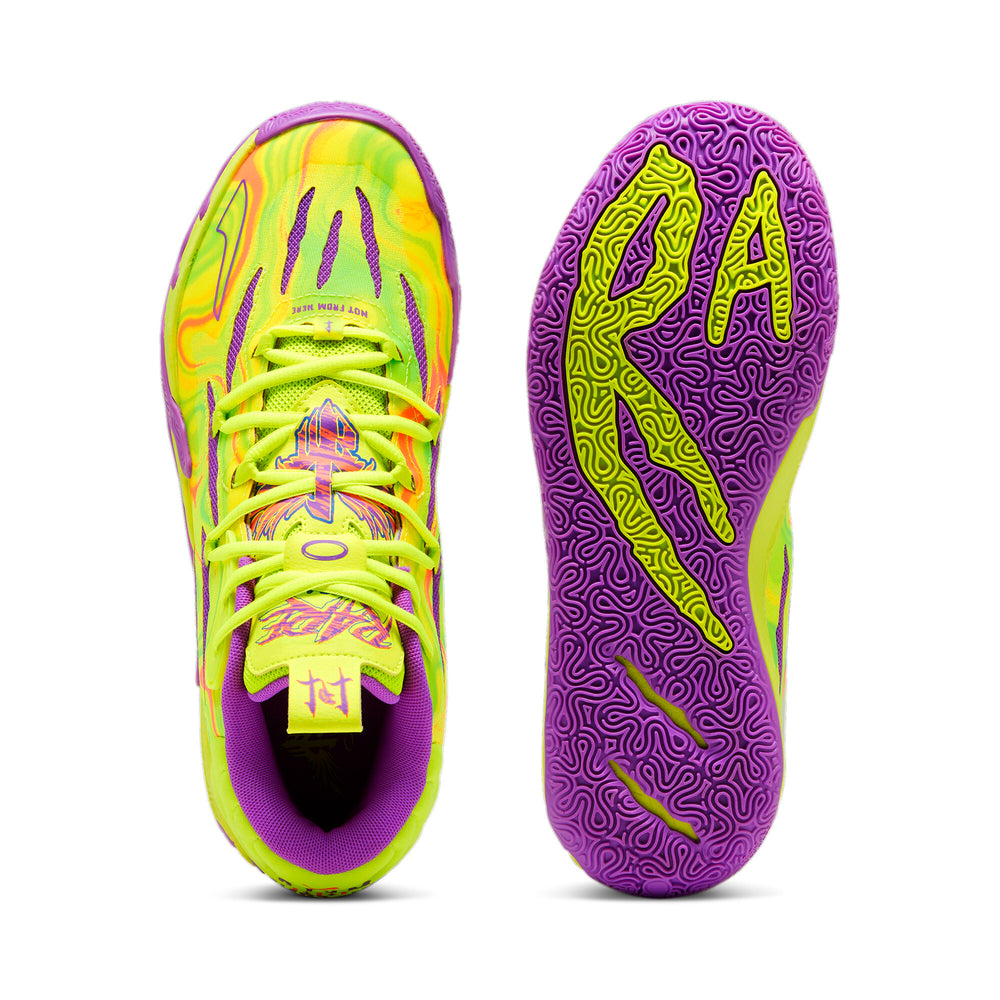 Lamelo MB.03 Spark Basketball Shoes Puma MB.03 Spark Safety Yellow-Purple  main image 3