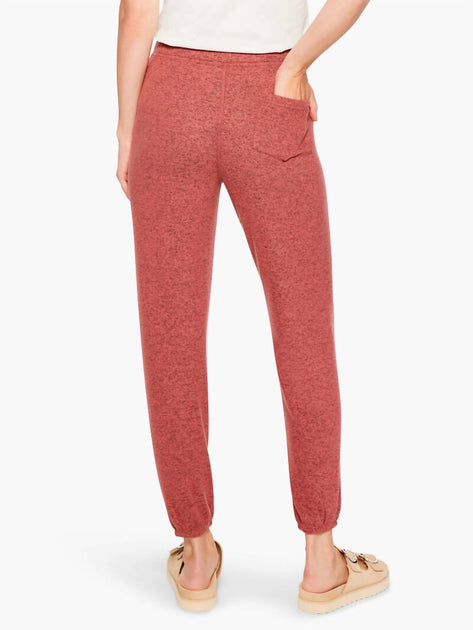 Nic + Zoe Sweet Dreams Jogger Pants Red Medium 4