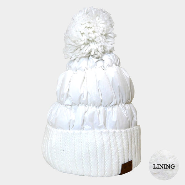 FASHNZFAB Pomer Pom Pom Beanie Hat Green 3