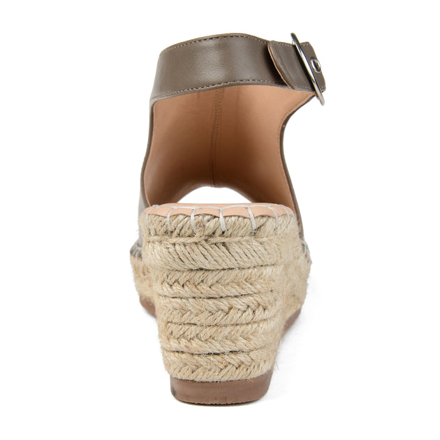 Journee Collection Wedge Sandal Grey US 7 4