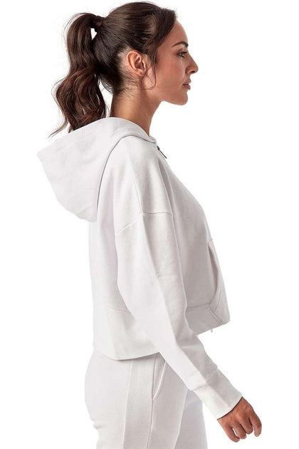 TriDri Alice Half-Zip Hooded Sweatshirt White XXLarge 3