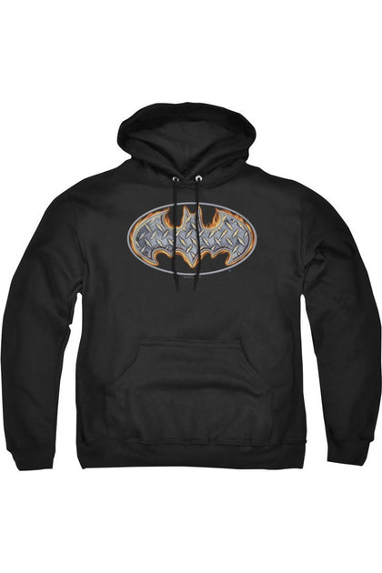 Gildan Batman Steel Fire Shield Kapuzenpulli Schwarz XXXL 2