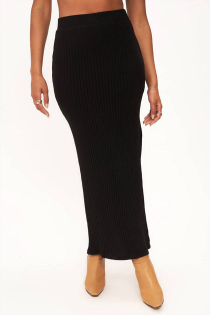 Pro-Ject Claudia Sweater Rib Skirt Black Medium 4