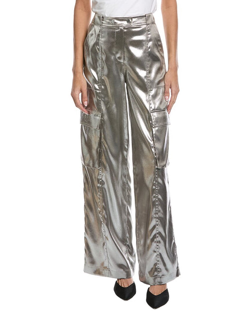 SIMKHAI Beatriz Cargo Pant Silver US 8 2