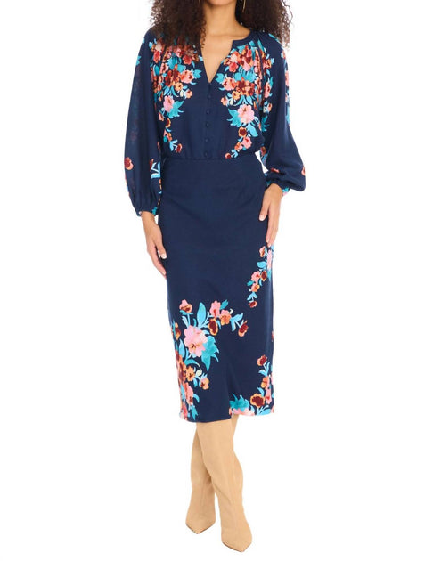 Allison New York Briella Blouse Blue Large 4
