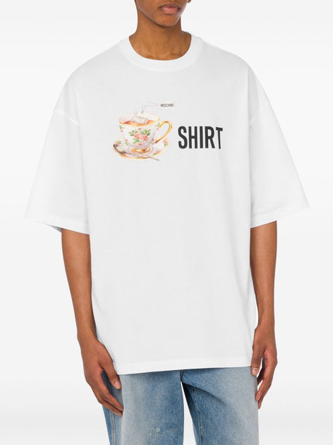 Moschino Over T-Shirt Blanc Small 4