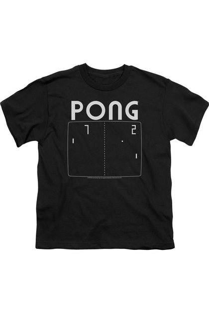 Gildan Atari Pong Screen Youth T-Shirt Black Small 2