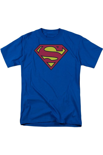 Gildan Superman Classic Logo T-Shirt Blue Large 2
