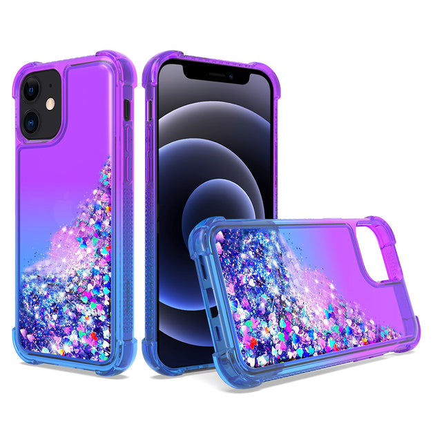 Reikowireless Liquid Glitter Bumper Case Apple iPhone 12 Mini Multi 6