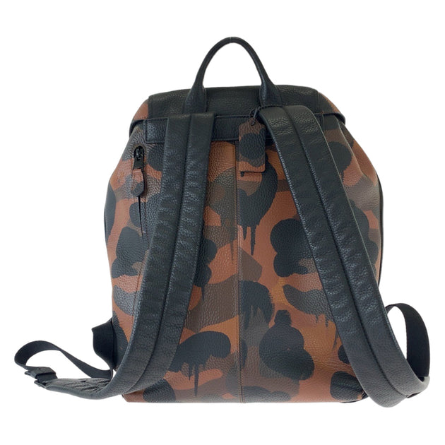 COACH Manhattan Camouflage Leather Backpack ShopSimon