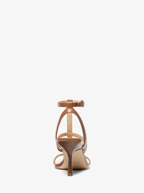 Michael Kors Nara Studded Leather Sandal Black US 8.5 4