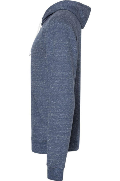 JERZEES Snow Heather French Terry Raglan Kapuzenpullover Blau Medium 4