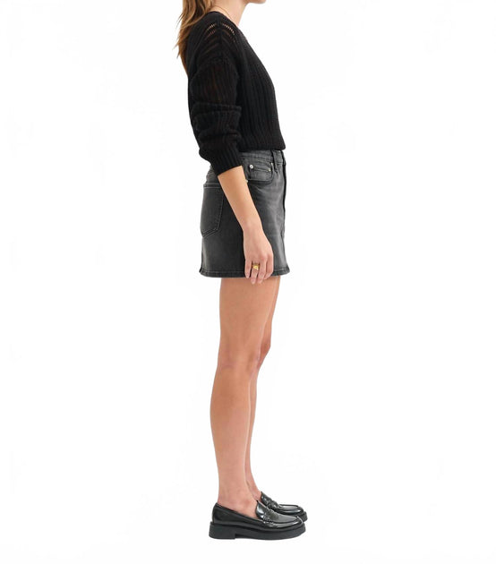 DAZE Damen Malibu Minirock Grau 30 4