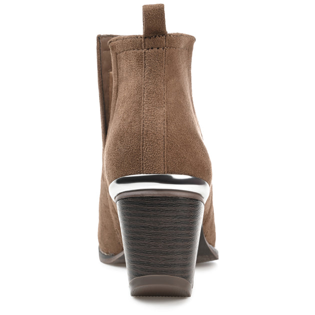 Journee Collection Issla Bootie Brown US 5.5 4