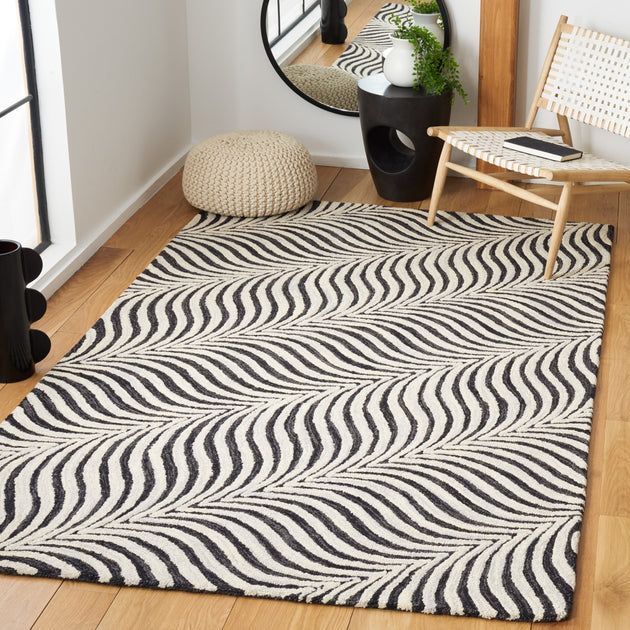 Safavieh MET456 Teppich Schwarz/Beige 2