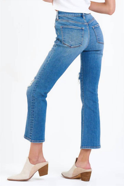 Dear John Denim Jenna High Rise Cropped Flare Jeans Blue 29 4